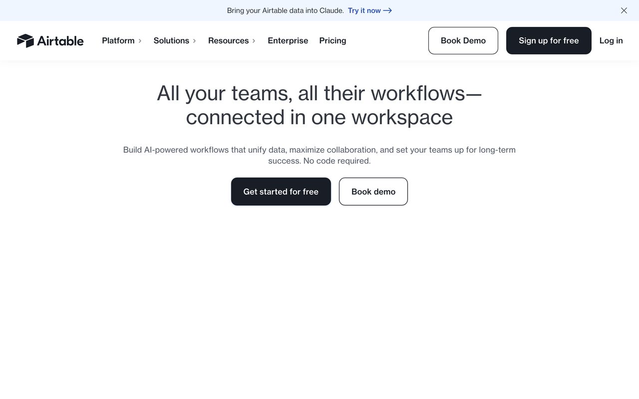 Airtable Forms builder screenshot — a form view built on top of an Airtable base